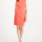 Vestido tubinho de sarja feminino Anne Klein laranja tamanho 12