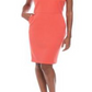 Vestido tubinho de sarja feminino Anne Klein laranja tamanho 12