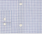 Camisa social masculina Michael Kors Classic Regular Fit, sem ferro, para performance em Airsoft, com elástico xadrez, azul, tamanho M