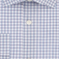 Camisa social masculina Michael Kors Classic Regular Fit, sem ferro, para performance em Airsoft, com elástico xadrez, azul, tamanho M