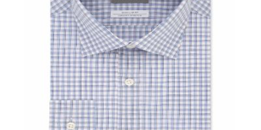 Camisa social masculina Michael Kors Classic/Regular Fit, sem ferro, para performance em Airsoft, com elástico, tamanho P, roxa