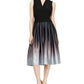 Vestido de coquetel feminino SL Fashions, sem mangas, com decote em V e abaixo do joelho, preto, tamanho 8