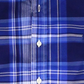Camisa xadrez elástica Ralph Lauren Classic Fit Masculina Azul Tamanho Médio
