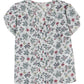 Blusa feminina estampada com manga tulipa Lucky Brand, branca, tamanho GG