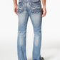 Calça jeans masculina azul INC International Concepts, tamanho 38x34