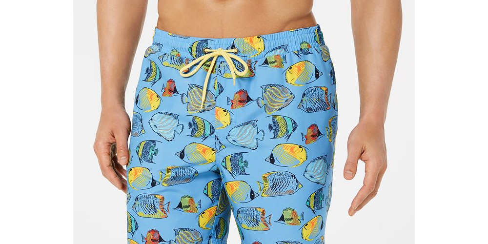 Calção de banho masculino Club Room Bluegill Quick Dry 7, verde, tamanho XX-G