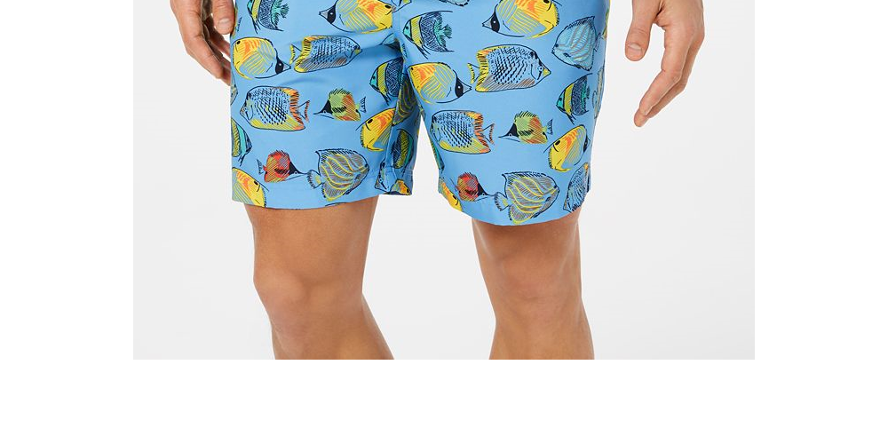 Calção de banho masculino Club Room Bluegill Quick Dry 7, verde, tamanho XX-G