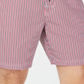 Calção de banho listrado americano masculino Club Room, vermelho, tamanho XX-G