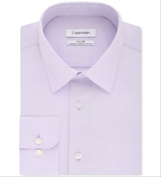 Camisa social Calvin Klein masculina Steel Classic Regular Stretch Performance, tamanho cinza, tamanho 14,5 x 32-33