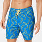 Calção de banho masculino Club Room Seahorse de secagem rápida, azul, tamanho grande