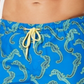 Calção de banho masculino Club Room Seahorse de secagem rápida, azul, tamanho grande