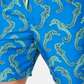 Calção de banho masculino Club Room Seahorse de secagem rápida, azul, tamanho grande