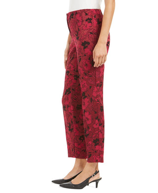 Calça Alfani Feminina Hollywood Waist Jacquard Slim Rosa Tamanho 2