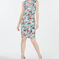 Vestido Calvin Klein Feminino Floral Sem Mangas Decote V Acima do Joelho Branco Tamanho 6
