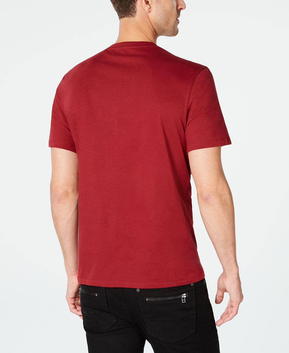 Camiseta masculina com strass e leão da INC International Concepts, vermelha, tamanho XX-G