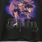 Camiseta masculina estampada Young Thug, preta, tamanho pequeno