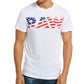 Camiseta masculina com logotipo da bandeira G-Star Raw, branca, tamanho pequeno