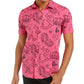 Camisa masculina Edgar Graffiti Regular Fit com botões, rosa, tamanho G, da INC International Concepts