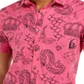Camisa masculina Edgar Graffiti Regular Fit com botões, rosa, tamanho G, da INC International Concepts
