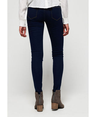 Calça jeans skinny feminina Superdry Cassie azul tamanho 30x28