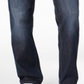 Calça jeans masculina Sean John Hamilton Denim cintura média perna reta azul tamanho 40x32