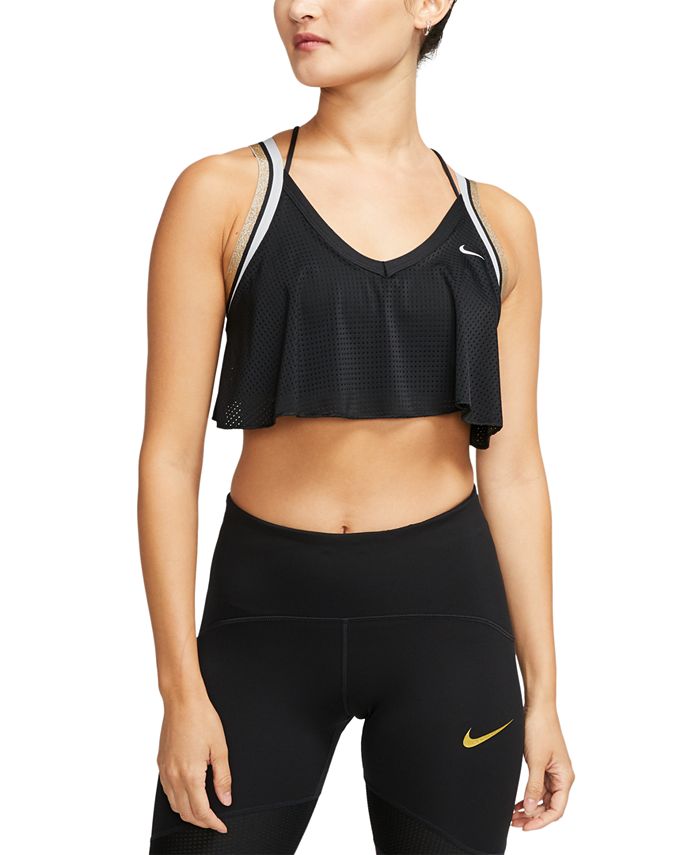 Sutiã esportivo Nike Indy Light Support Fitness feminino, preto, tamanho médio