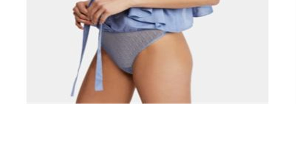 Body feminino Call Me Later com babados e amarração frontal - Azul, tamanho G