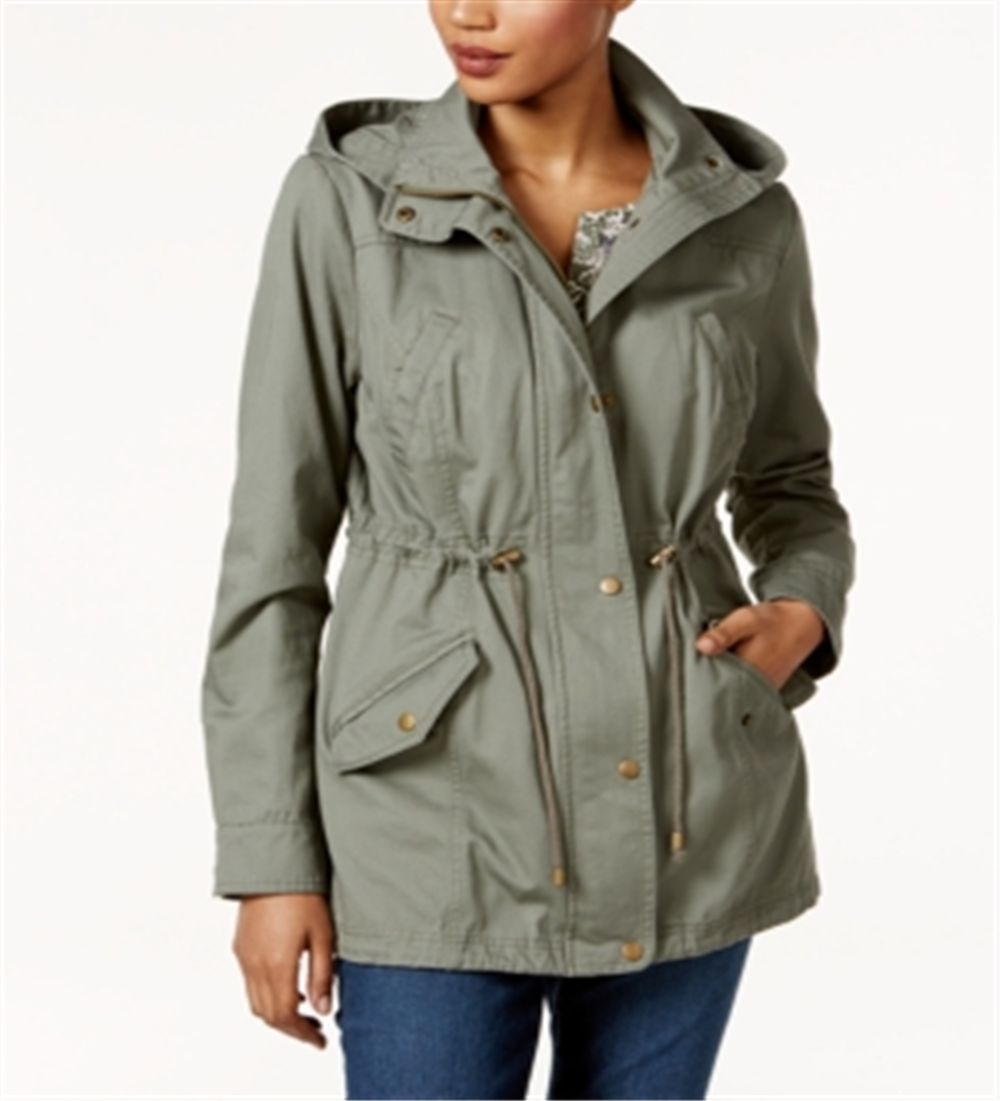 Jaqueta utilitária feminina Style &amp; Co, verde, tamanho pequeno M