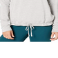 Top de treino de ioga com gola funil Nike feminino cinza claro, tamanho pequeno