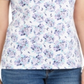 Karen Scott Top Henley Estampado Feminino Roxo Tamanho Médio