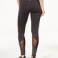 Leggings femininas Ideology Space Dyed Performance, pretas, tamanho G