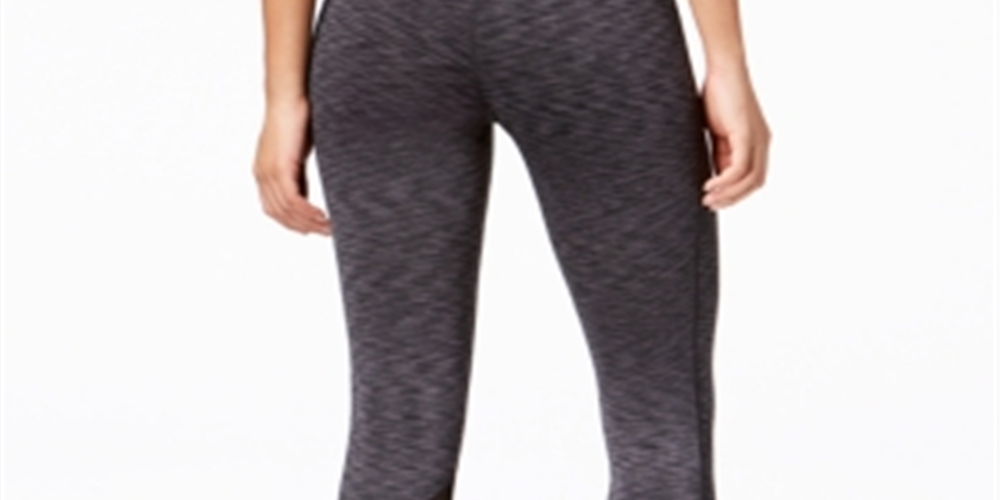 Leggings femininas Ideology Space Dyed Performance, pretas, tamanho G