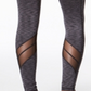 Leggings femininas Ideology Space Dyed Performance, pretas, tamanho G