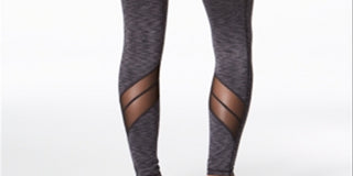 Leggings femininas Ideology Space Dyed Performance, pretas, tamanho G