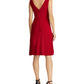 Vestido justo com aplicações Ralph Lauren feminino, vermelho, tamanho 10