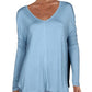 Túnica Moonshine Feminina Free People Azul Tamanho Grande