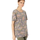 Camiseta feminina Free People Tourist, marrom, tamanho pequeno