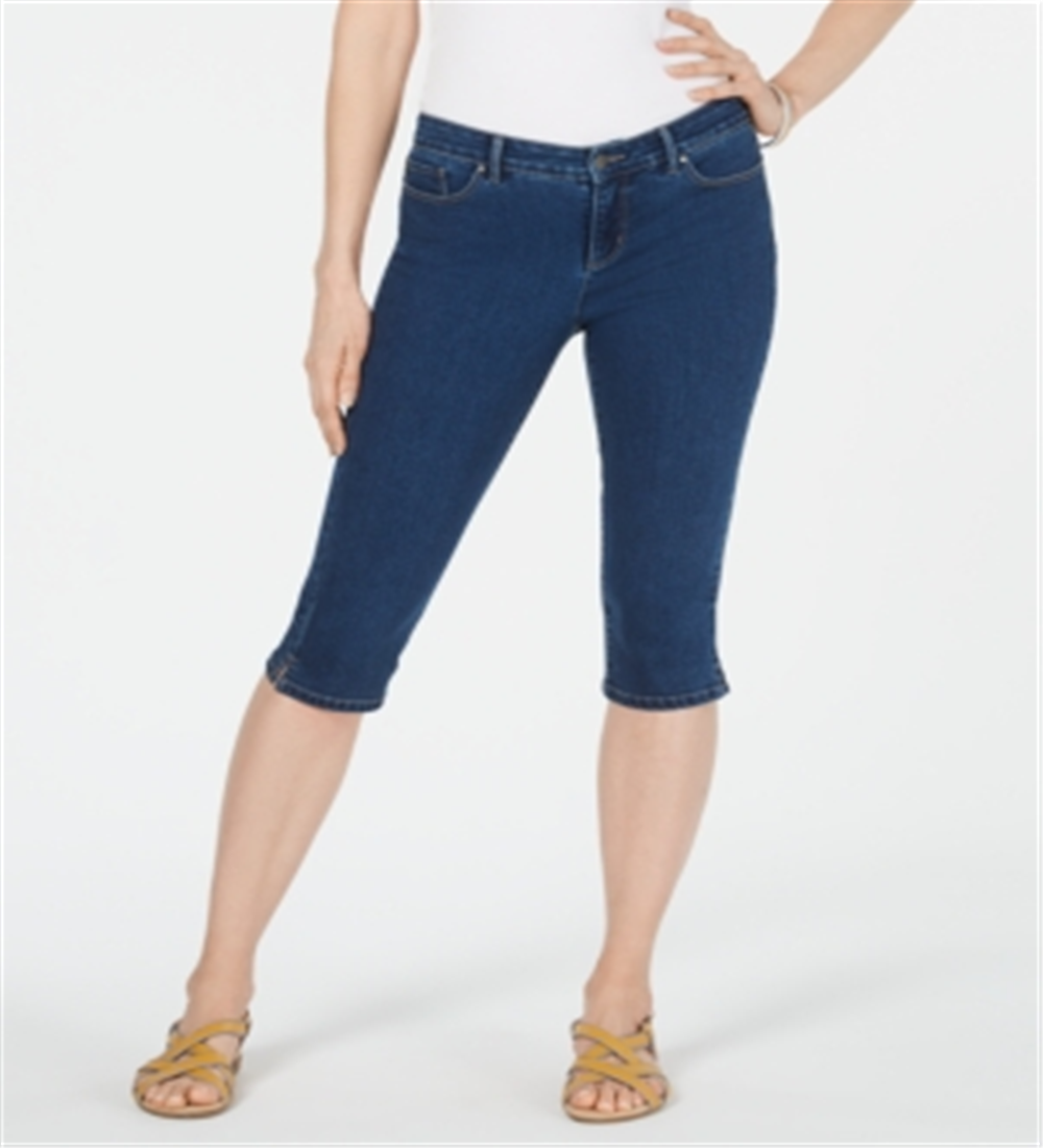 Calça jeans skinny feminina Charter Club Tummy Control, azul, tamanho 12