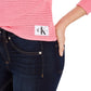 Calvin Klein Jeans Suéter de Algodão Feminino Rosa Tamanho P