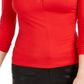 Guess Maida Peek a Boo Top Vermelho Tamanho M Feminino