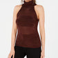 Guess Top Halter Lurex Feminino Vermelho Tamanho Médio