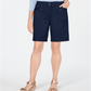 Karen Scott Shorts Skimmer Feminino Azul Tamanho 14 Petite