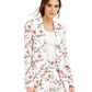 Blazer feminino floral INC International Concepts, branco, tamanho pequeno