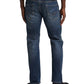 Calça jeans masculina Eddie Relaxed Tapered Fit Stretch, da Silver Jeans Co., azul, tamanho 38x30