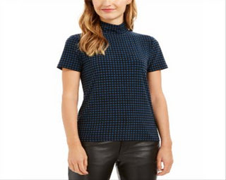 Top feminino Anne Klein azul tamanho X-S