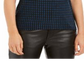 Top feminino Anne Klein azul tamanho X-S