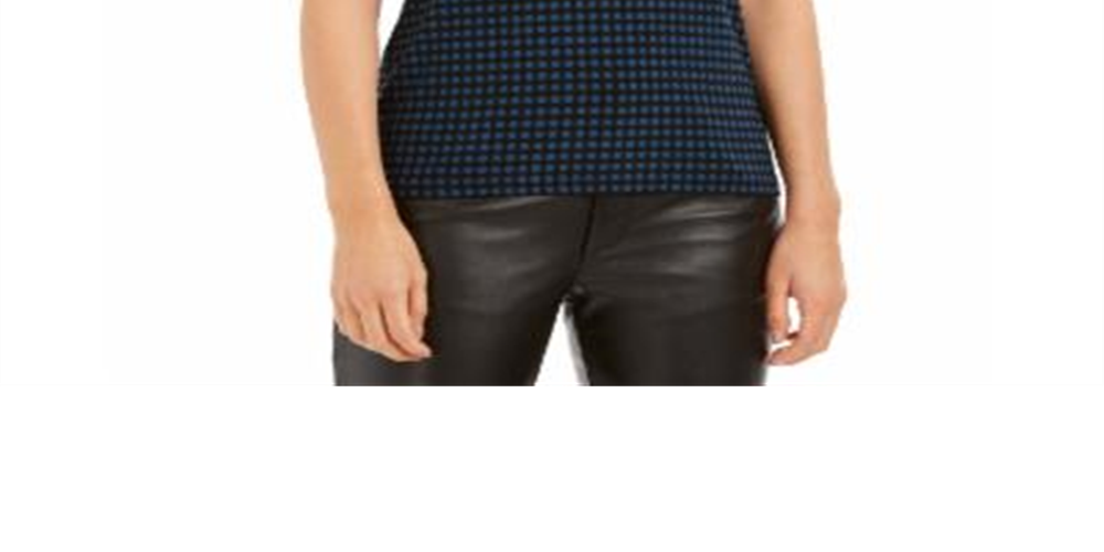 Top feminino Anne Klein azul tamanho X-S