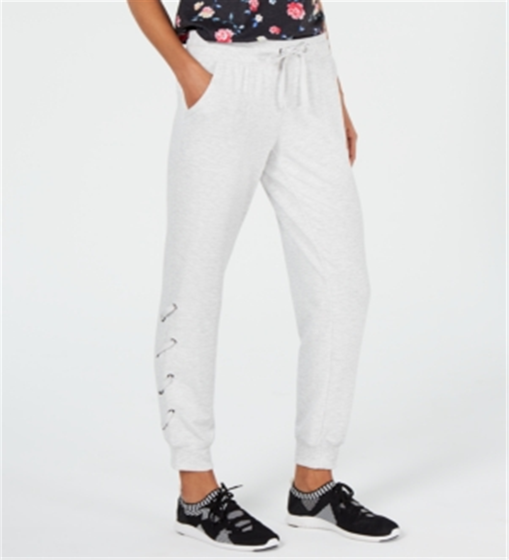 Calça Lounge Feminina Ideology Tie Heather Branca Tamanho X-G