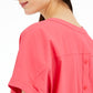 Blusa feminina Alfani com decote em V, lisa, rosa, tamanho grande
