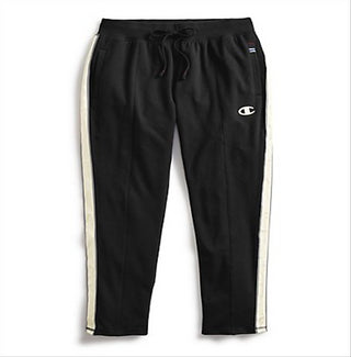 Calça Champion Heritage Taped Feminina Preta Tamanho Grande